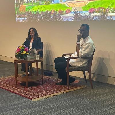 Fr Orobator in coversation with Carol Costello