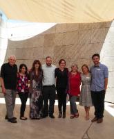 Group shot of students and staff at the LA Museum of the Holocaust