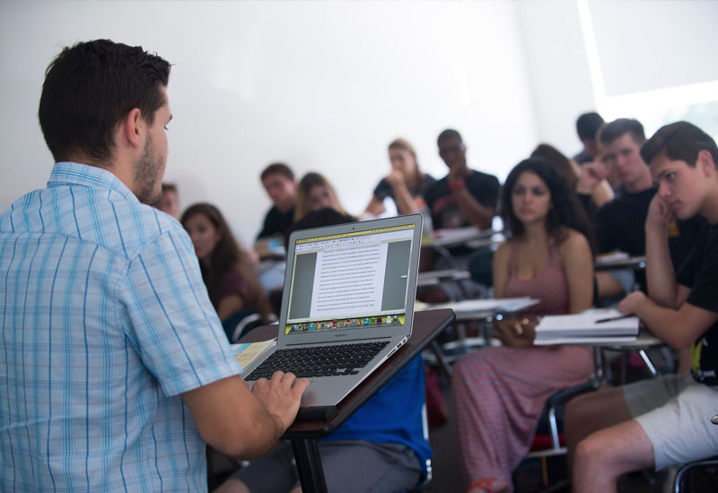 Students in a classroom