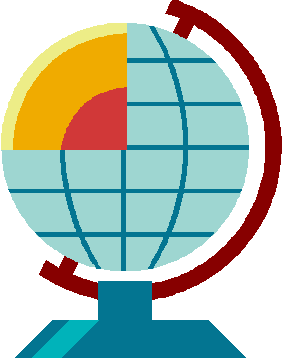 Cartoon globe