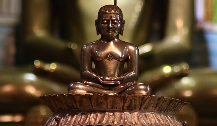Gold Mahavira Statue