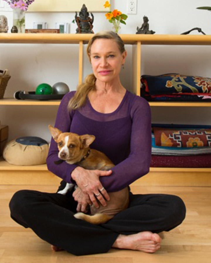 LMU Yoga Studies Alum Sarah Mata and her dog