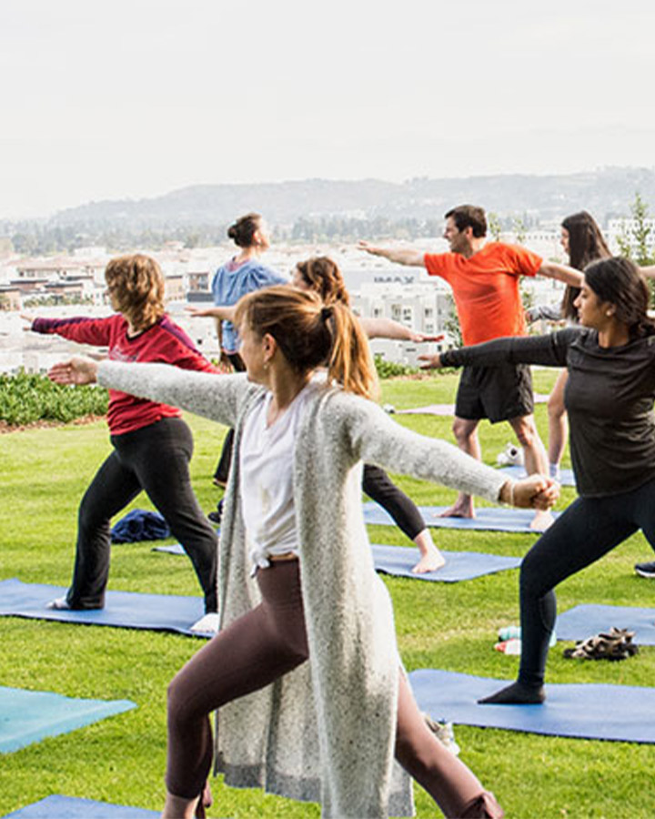 Yoga Day at LMU on the Bluff