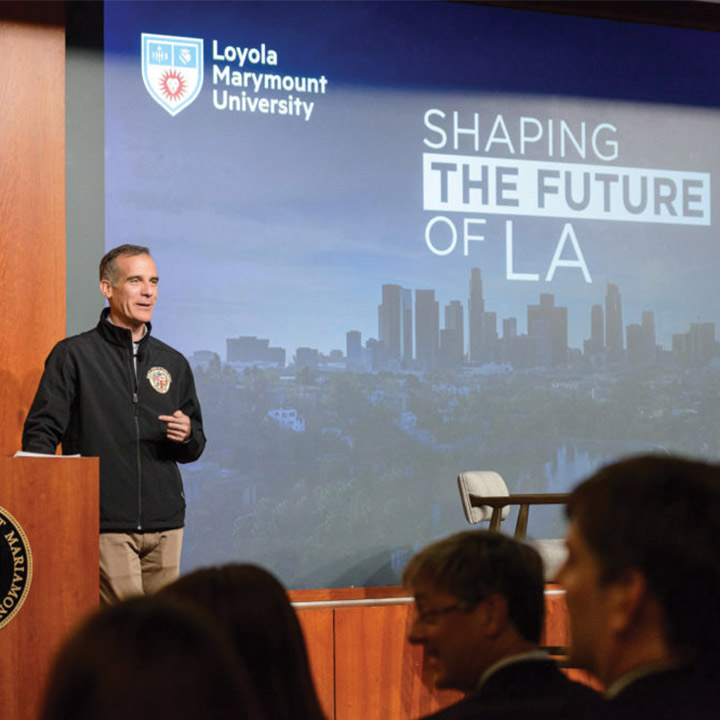 LMU Bellarmine Forum Lecture with Mayor Eric Garcetti