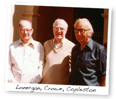Lonergan Center photo of Lonergan, Crowe, and Copleston