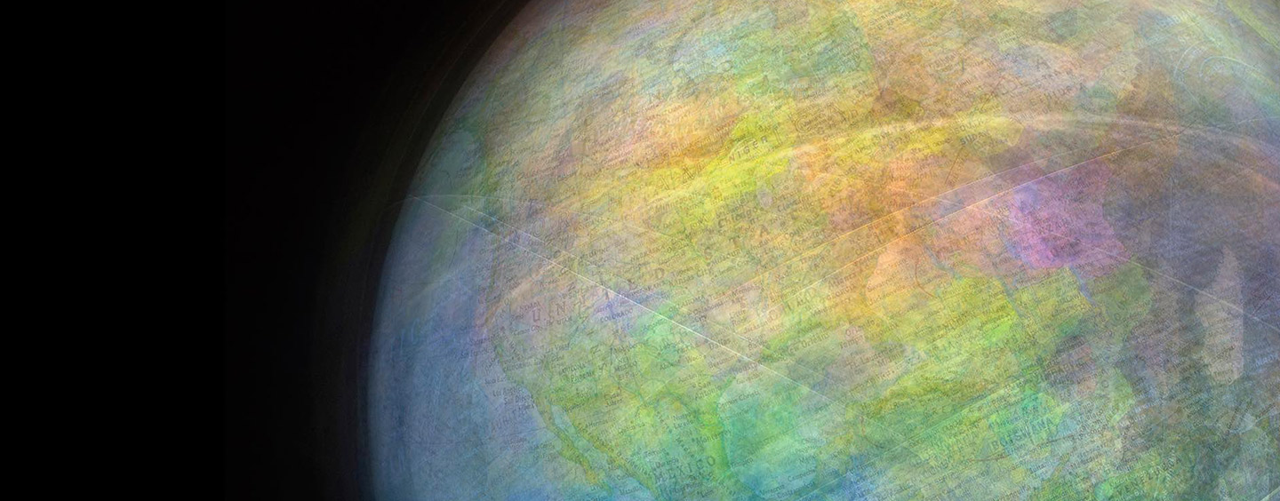 Closeup of a Globe