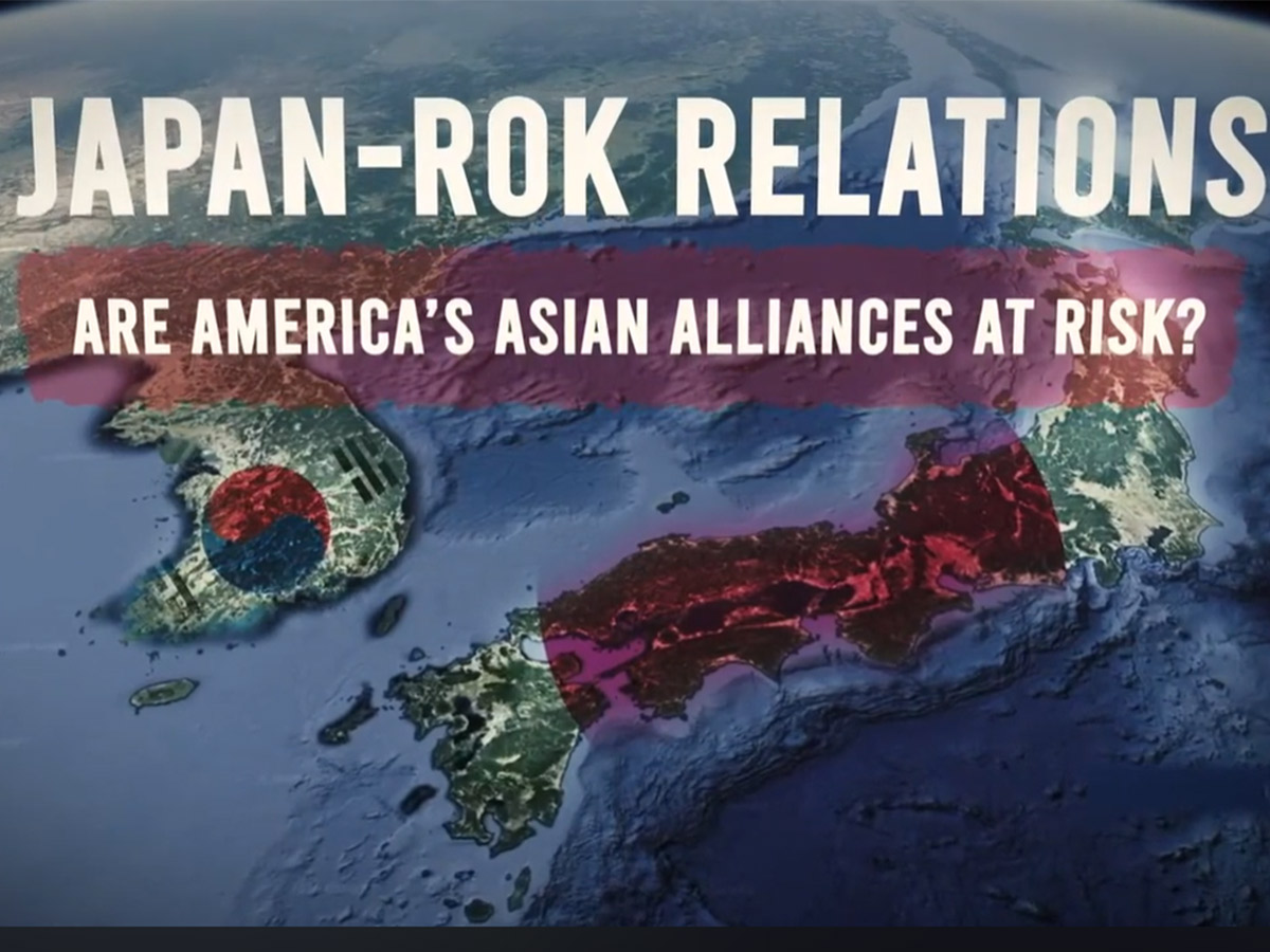 Japan-Rok Relations Are America's Asian Alliances at Risk? Documentary poster with world map